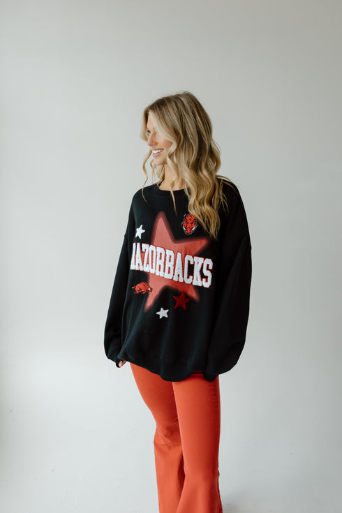 Arkansas Aura Multimedia OS Fleece Crew